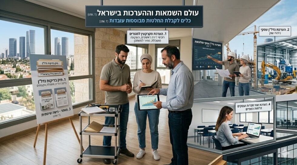הערכת שווי נכסים: המדריך המלא לשמאות, בדיקות שווי ונכסים בישראל